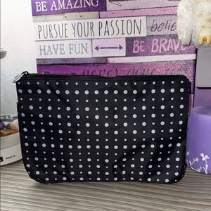 Thirty-One Black and White Polka Dot Tote insert